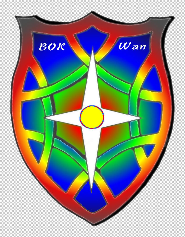 BOK-WAN Family Crest Painting by AHONU Aingeal Rose