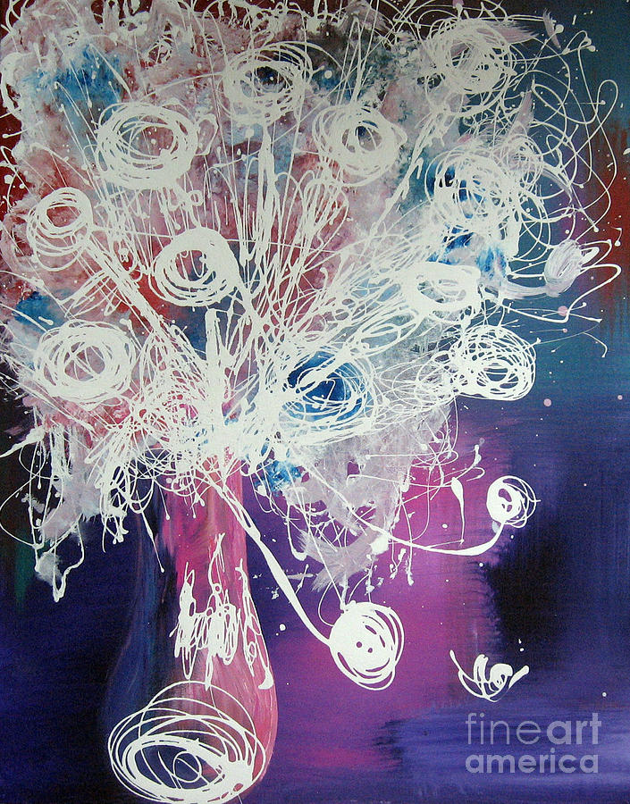 Bold Abstract by Shawna Erback Flower Study Painting by Moonlight Art Parlour