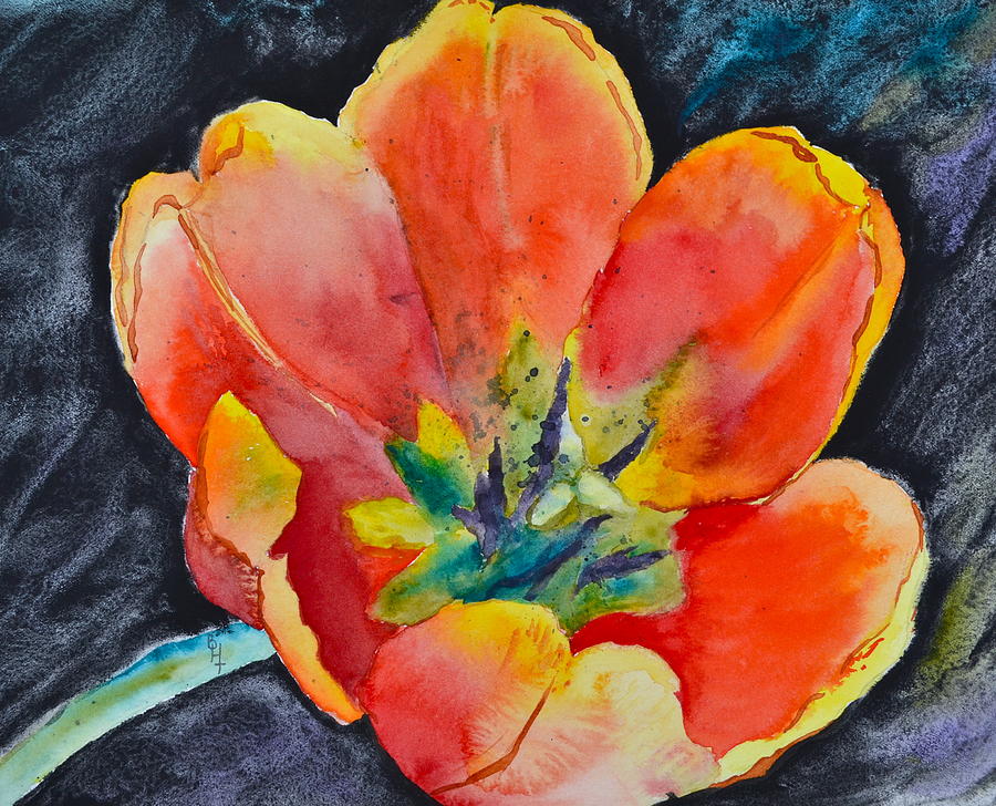 Tulip Painting - Bold by Beverley Harper Tinsley