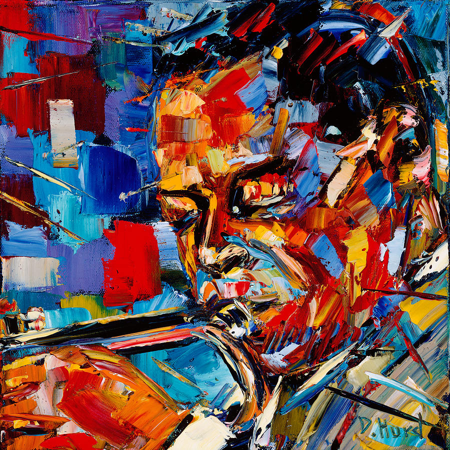 Miles Davis Painting - Bold Jazz Series Miles Davis by Debra Hurd