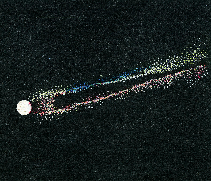 Space Drawing - Bolide Observed By Padre Secchi by Mary Evans Picture Library