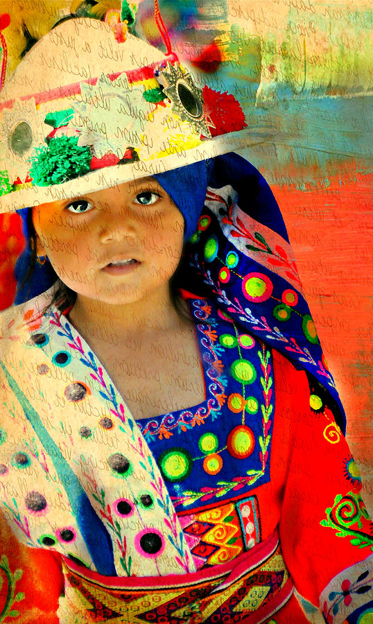 Portrait Photograph - Bolivian Child by Diana Angstadt