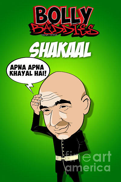 Bolly Baddies Shakaal Drawing By Sid Ghosh