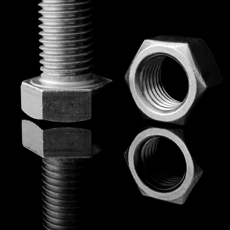 Bolt and Nut Photograph by Jim Hughes