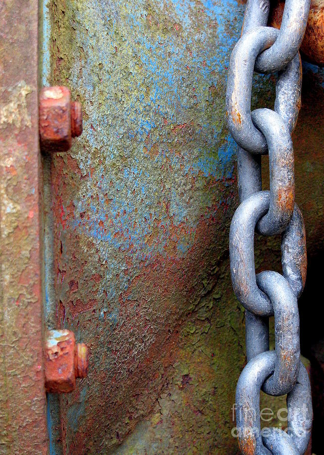Bolts and Chain Photograph by Lili Feinstein