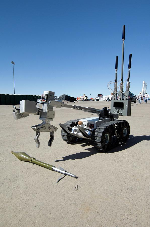 Bomb Disposal Robot Photograph by Louise Murray/science Photo Library