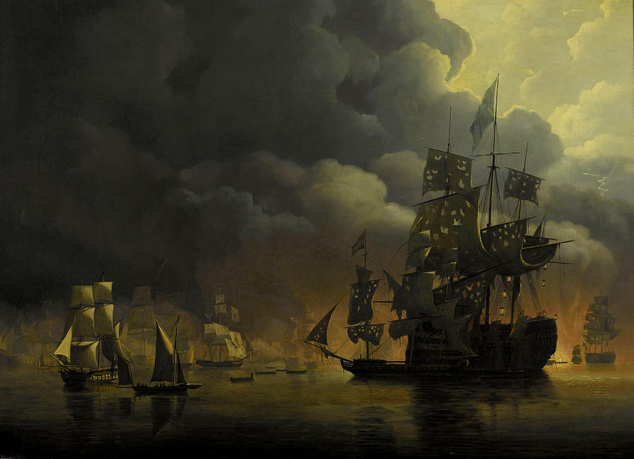 Boat Drawing - Bombardment Of Algiers By The Anglo-dutch Fleet Under Lord by Litz Collection