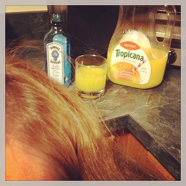 Forehead Photograph - #bombay #forehead #oj #gin And Juice by Joshua Leder
