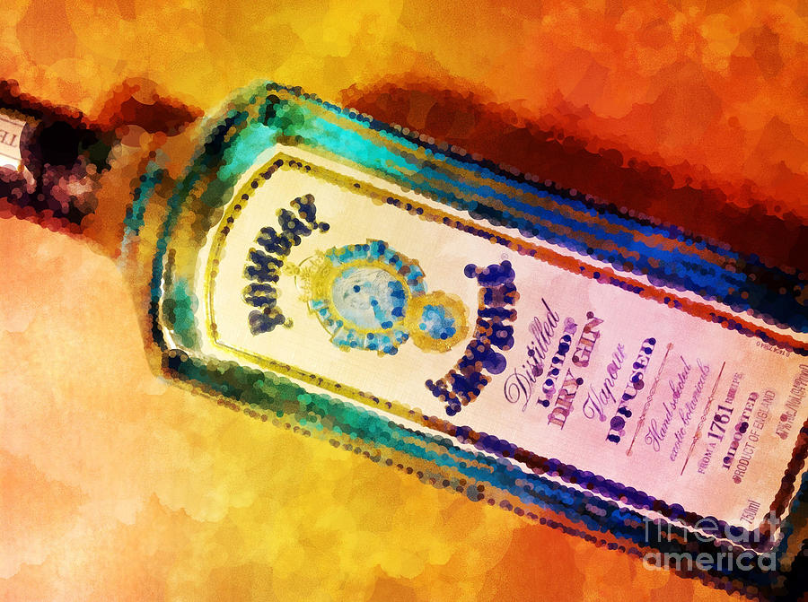 Bottle Photograph - Bombay Sapphire by Mary Machare