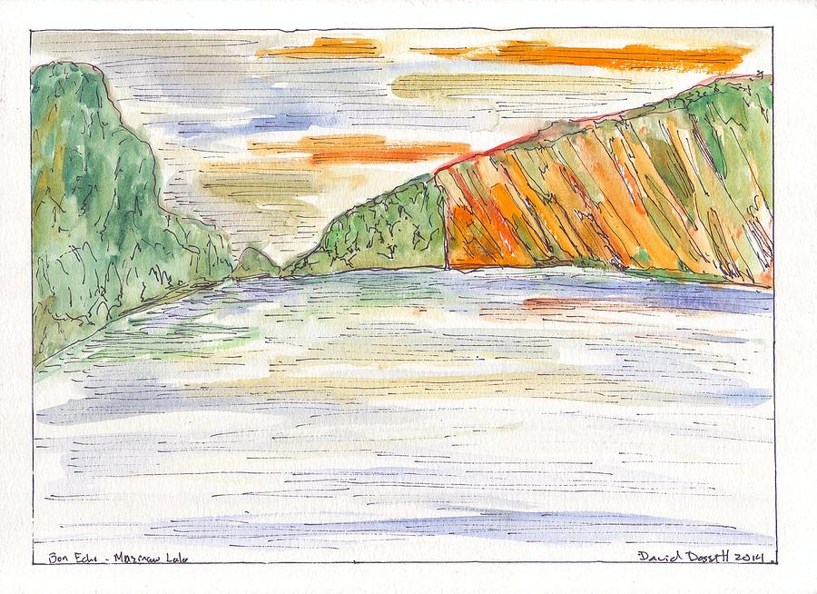 Bon Echo - Mazinaw Lake Painting by David Dossett