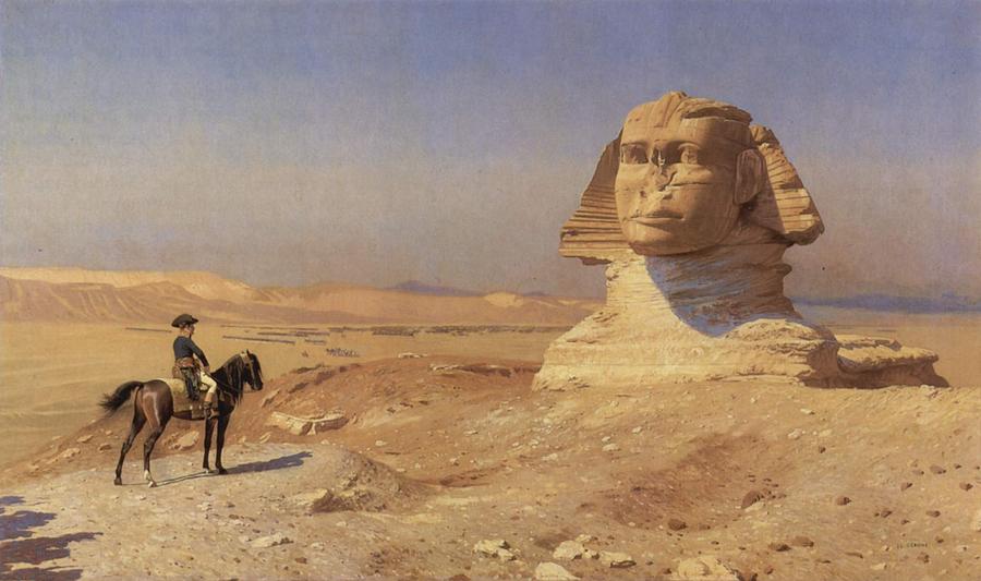 Jean-leon Gerome Painting - Bonaparte before the Sphinx by Jean-Leon Gerome