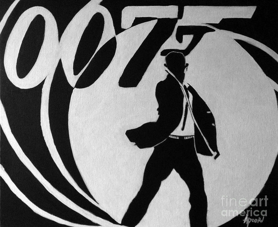 James Bond Painting - Bond - 007 by Apoorv Jain