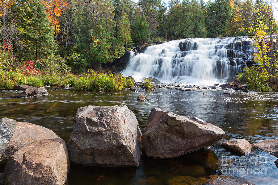 Bond Falls In Autumn - Upper Peninsula Of Michigan Photograph