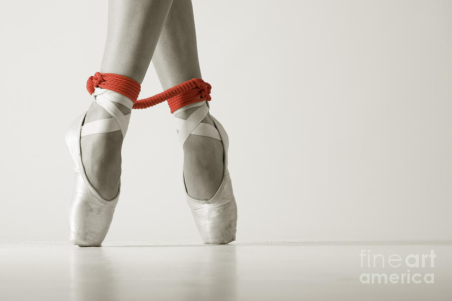 Bondage Ballet Red Rope Photograph By John Tisbury