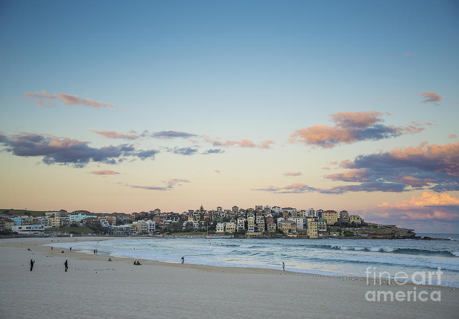 Bondi Beach At Sunset In Sydney Australia Photograph by JM Travel Photography