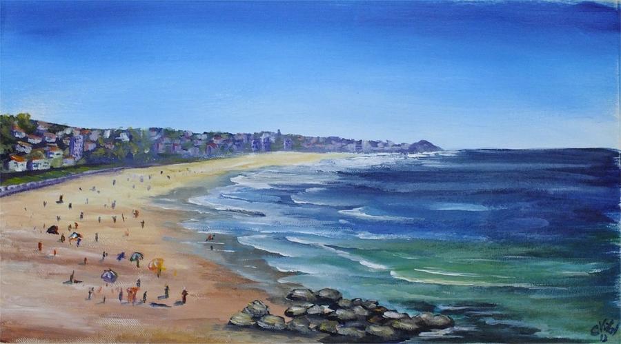 Beach Painting - Bondi Beach by Christopher Vidal