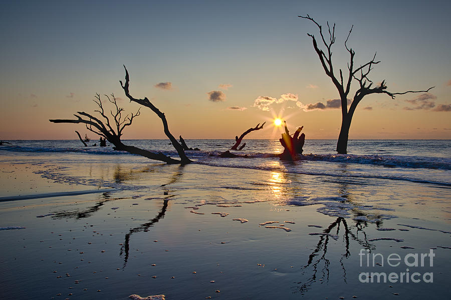 Boneyard Beach Sunrise Photograph by Carrie Cranwill