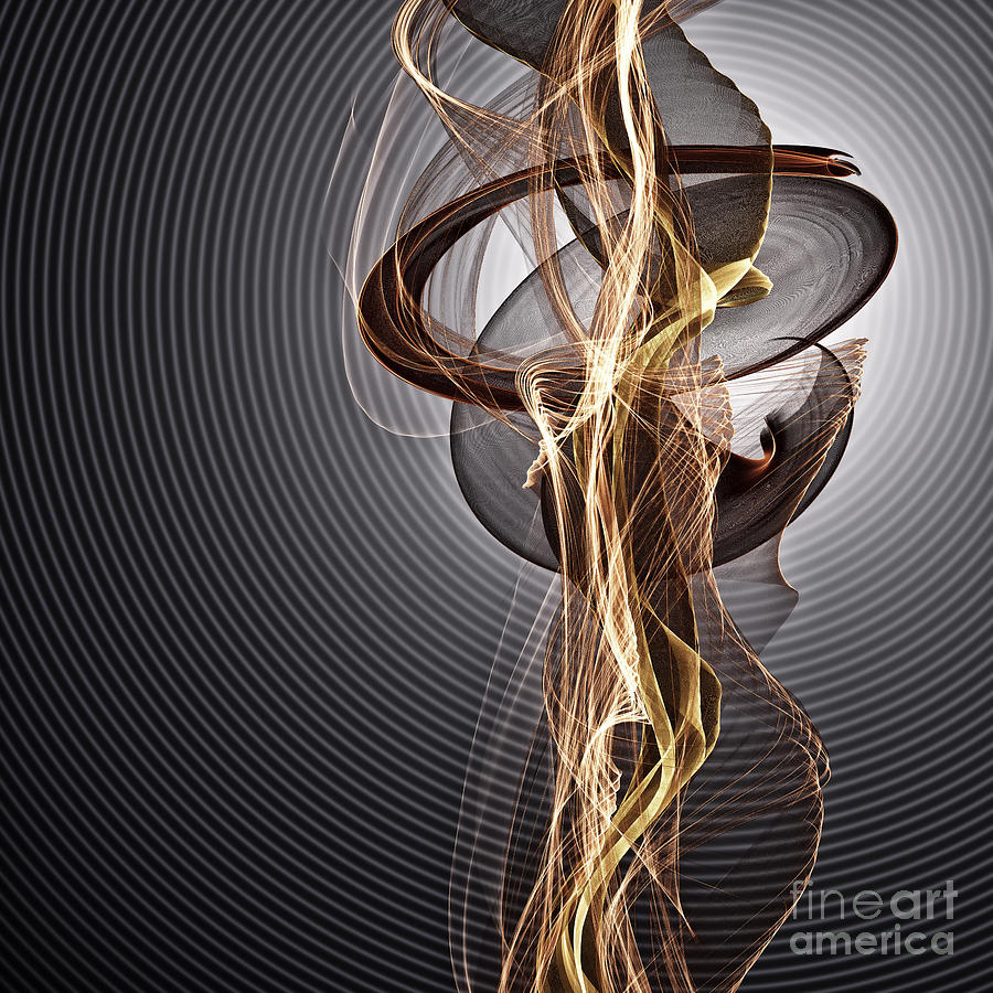 Abstract Digital Art - Bonfire by Diuno Ashlee