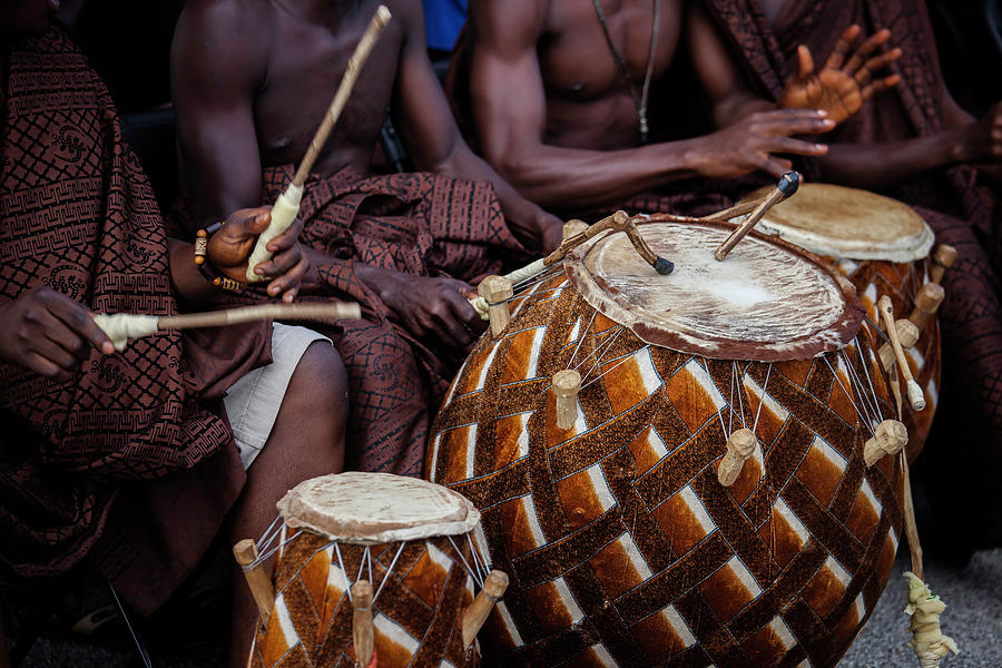 Bongo Drums Played During Ashanti Photograph by Anthony Pappone