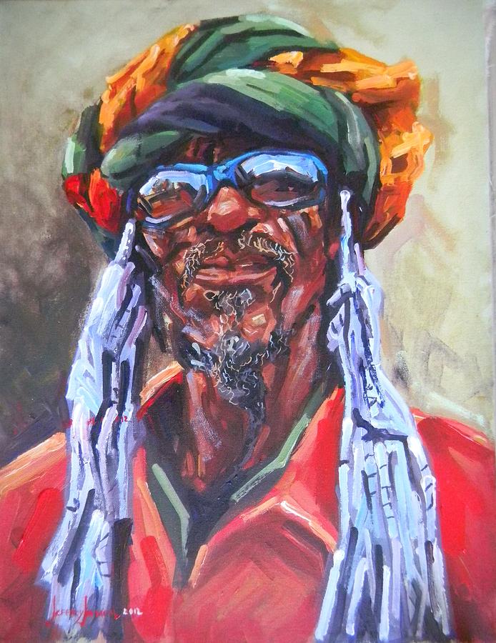 Bongo Man Painting by Jeffrey Samuels - Fine Art America