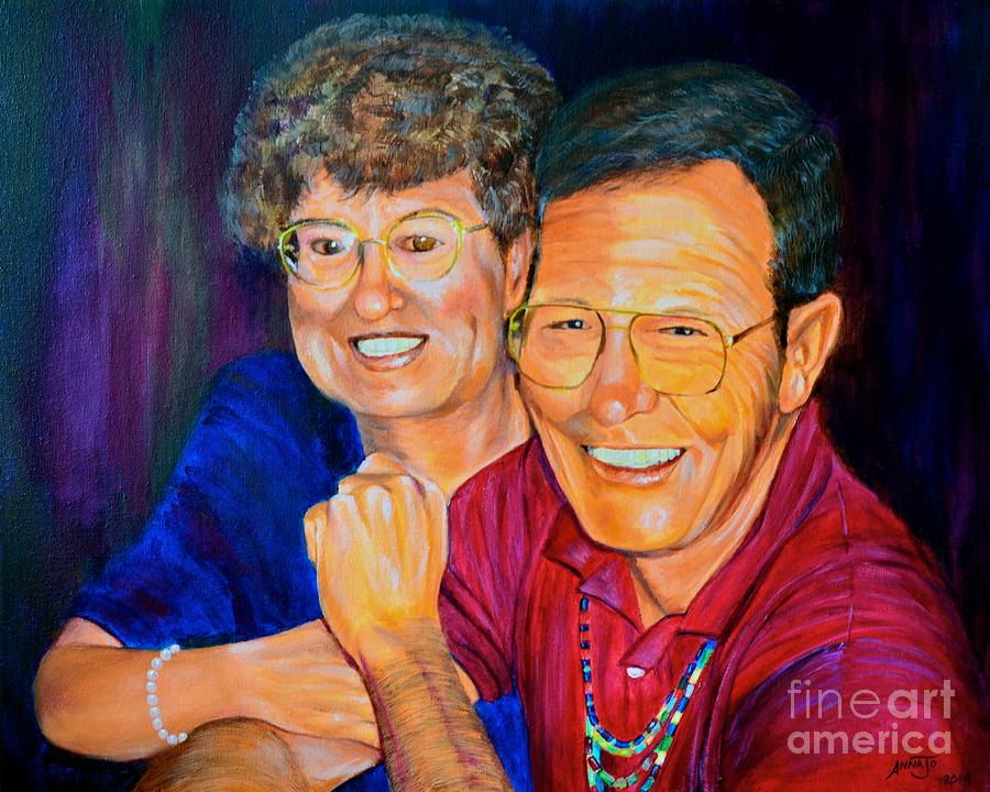 Bonnie and Ray Painting by AnnaJo Vahle