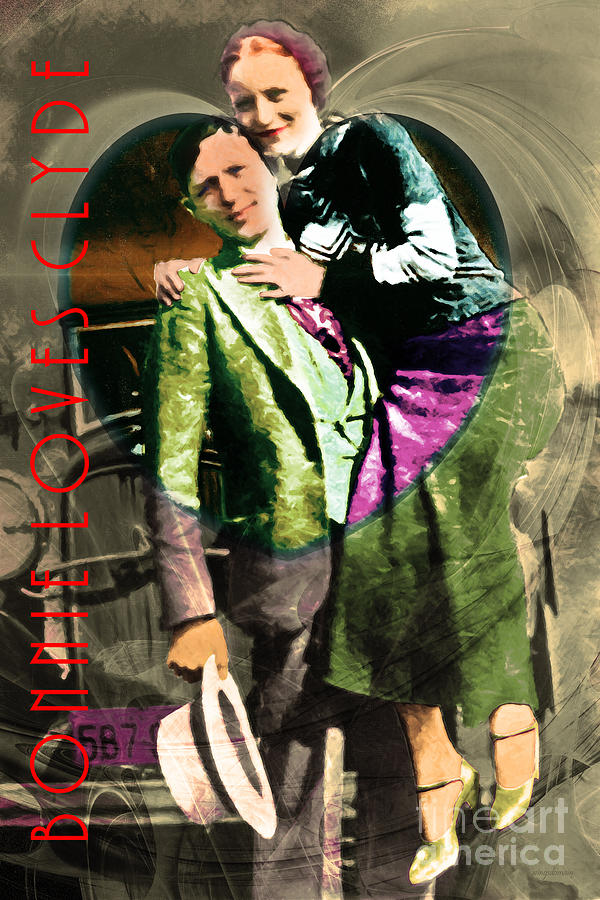 Bonnie Loves Clyde 20150523 with text v2 Photograph by Wingsdomain Art and Photography