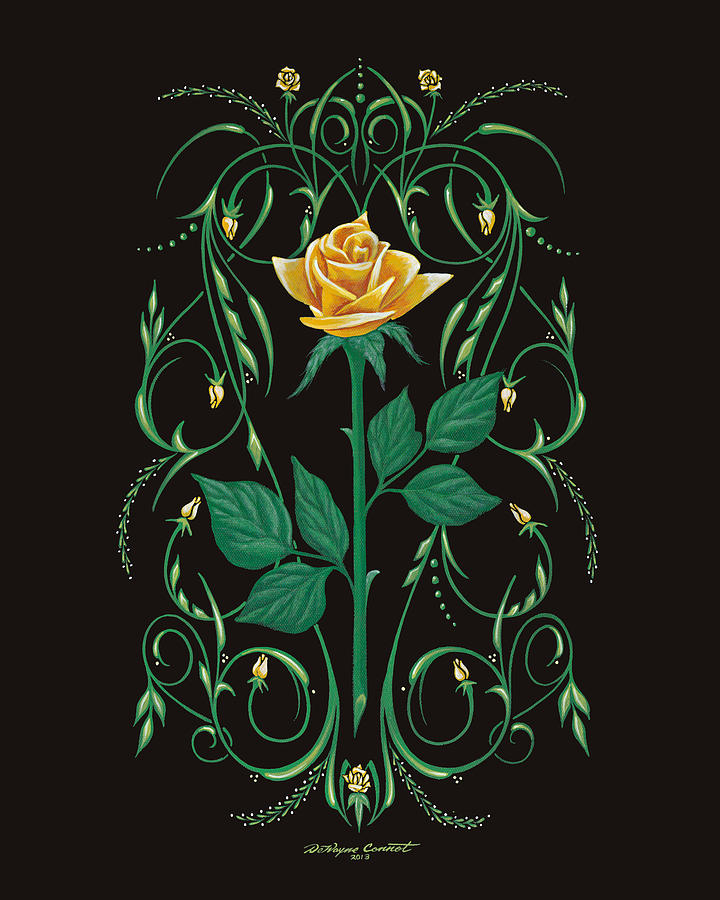 Rose Painting - Bonnies Bouquet by DeWayne Connot
