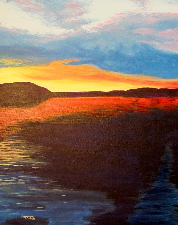 Bonnies Lake Painting by David Bartsch