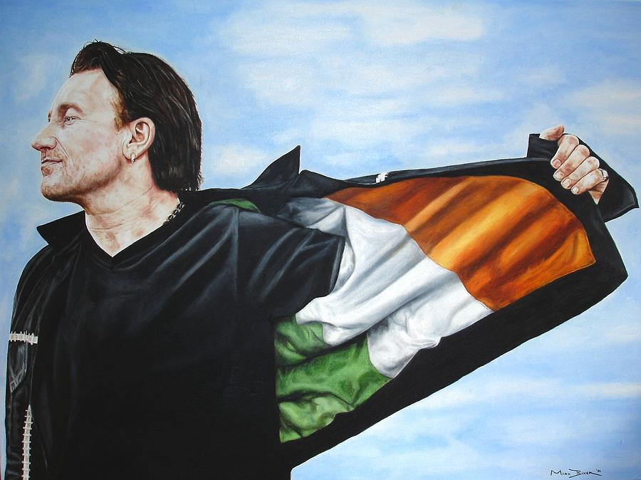 Bono Painting - Bono Flag by Mark Baker