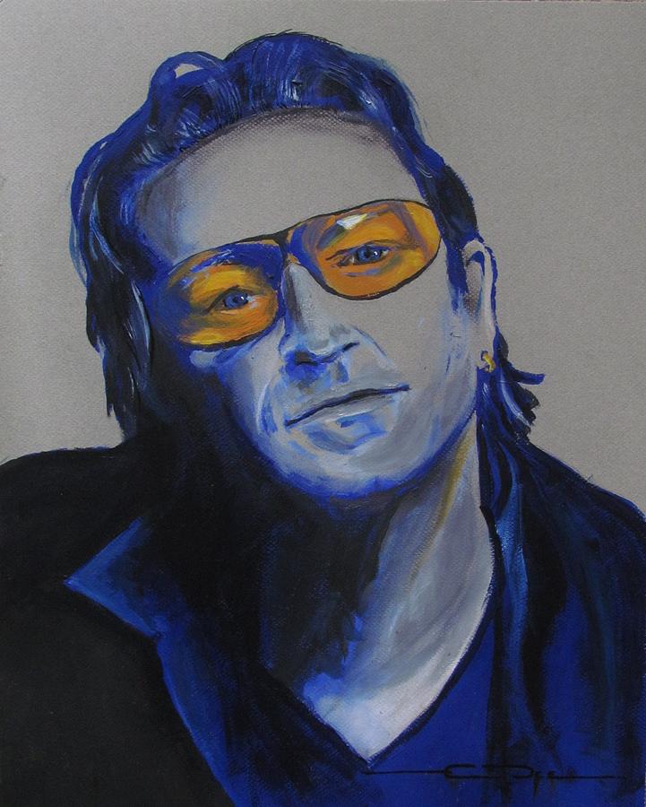 Bono U2 Painting by Eric Dee