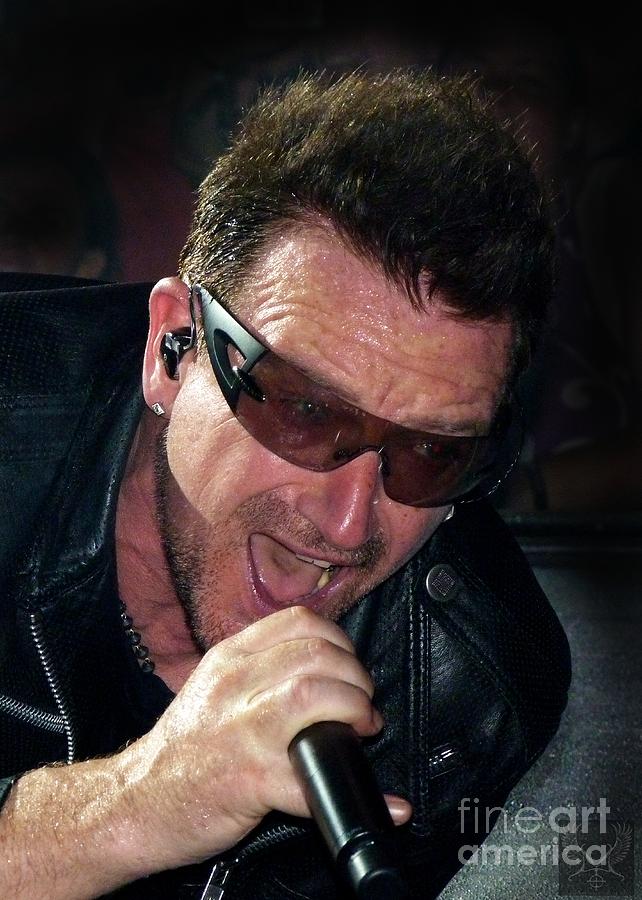 Bono Zoom Shot Photograph by Dale Crum