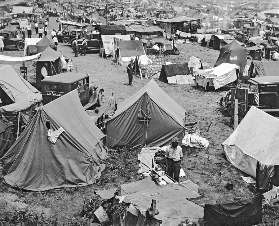 Bonus Expeditionary Force Camp Photograph by Underwood Archives