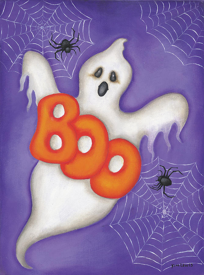 Boo Painting by Kim Lewis | Fine Art America