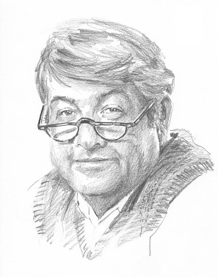 Book Character 14 Pencil Portrait Drawing by Mike Theuer Book Character 14 Pencil Portrait Drawing by Mike Theuer