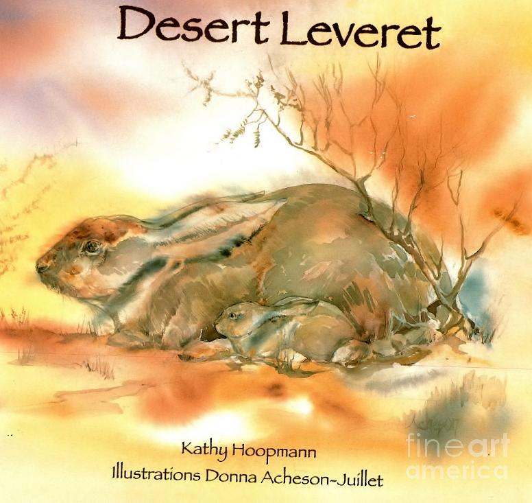 Book cover Desert Leveret Painting by Donna Acheson-Juillet