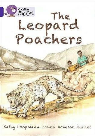 Book cover from The Leopard Poachers Painting by Donna Acheson-Juillet