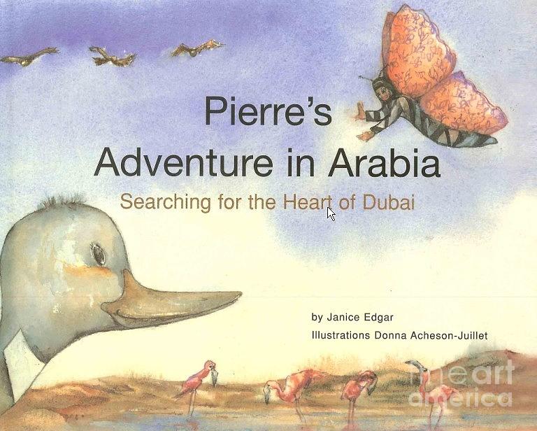 Book cover Pierres Adventure in Arabia Painting by Donna Acheson-Juillet