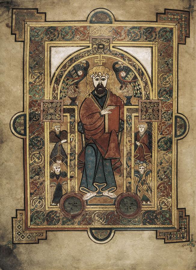 Book Of Kells. 8th-9th C. Saint John Photograph by Everett