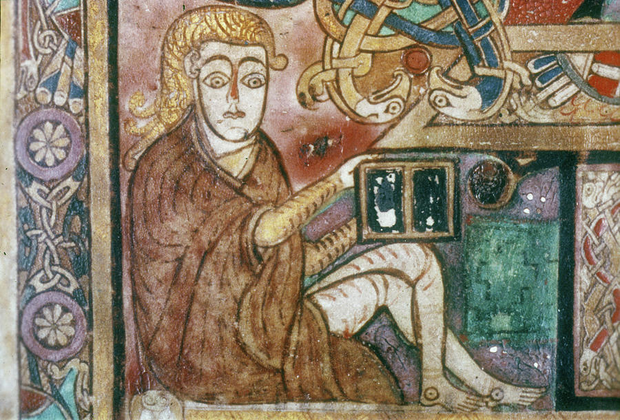 Book Of Kells (c800 Painting by Granger