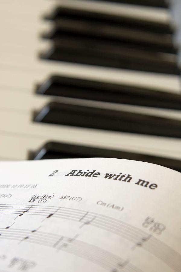 Book Of Music Open On Piano, Close Photograph by John Short
