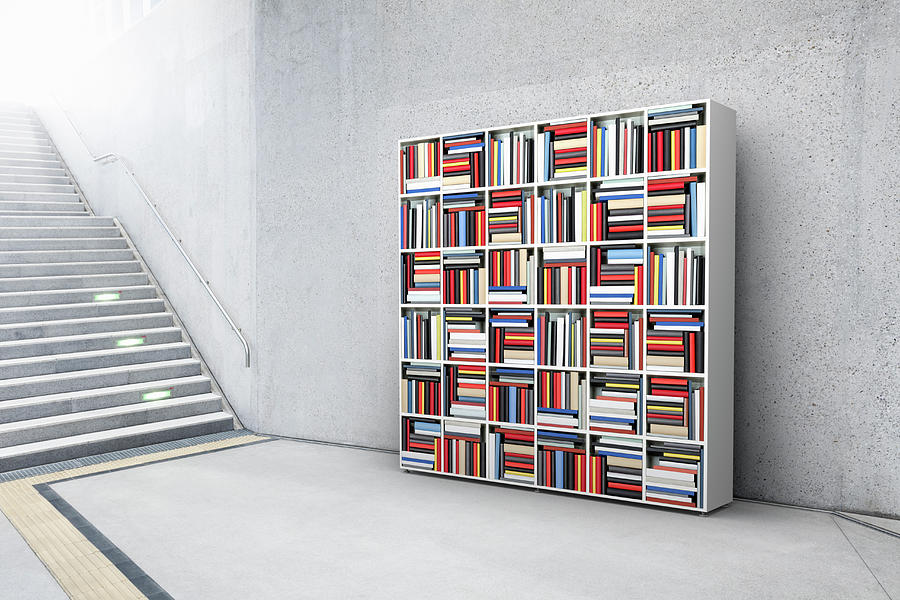 Book Shelf Photograph by Jorg Greuel