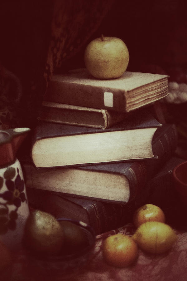 Books And Fruit Photograph by Nathan  Blaney