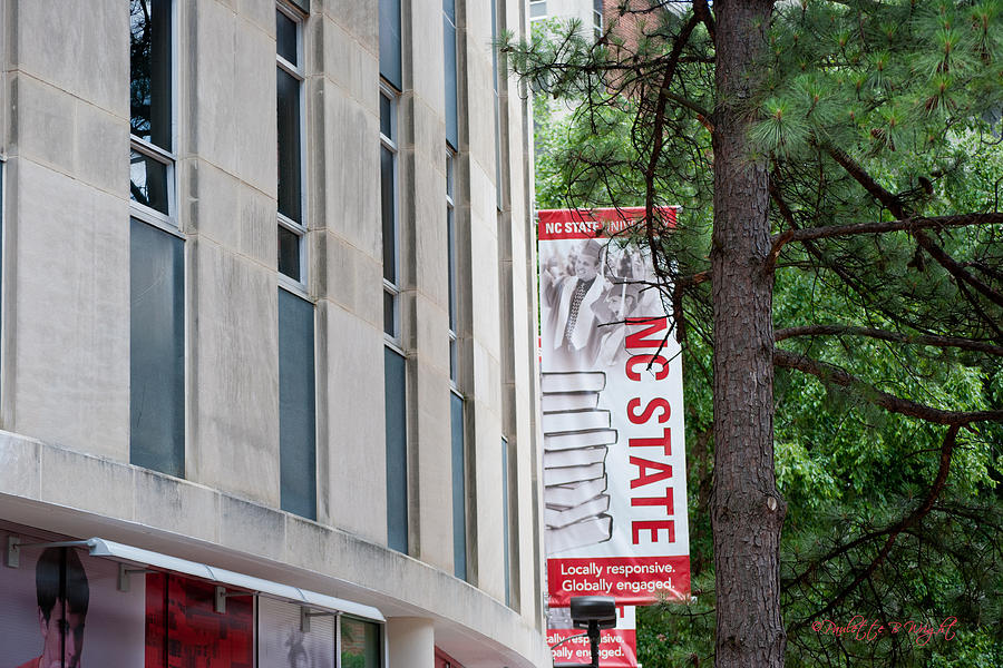 Bookstore Banner - NC State Photograph by Paulette B Wright