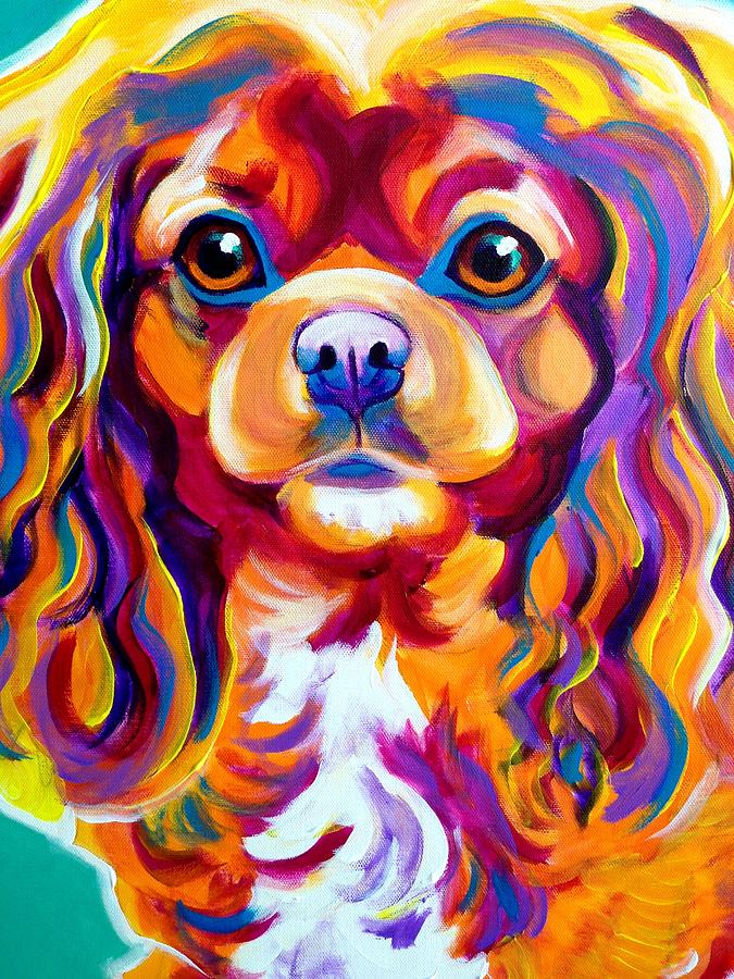 Dog Painting - King Charles - Boonda by Dawg Painter