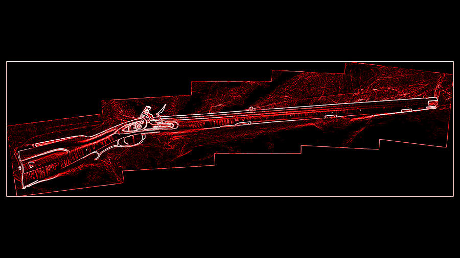 Boone Rifle II Mixed Media by Eric Liller