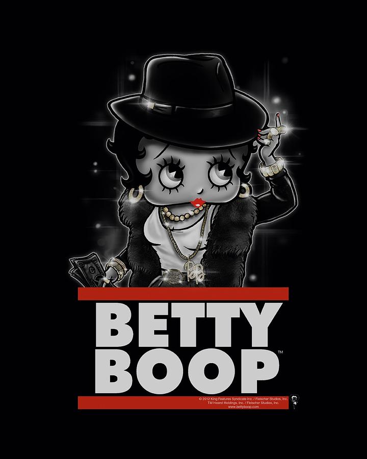 Betty Boop Digital Art - Boop - Bling Bling Boop by Brand A.