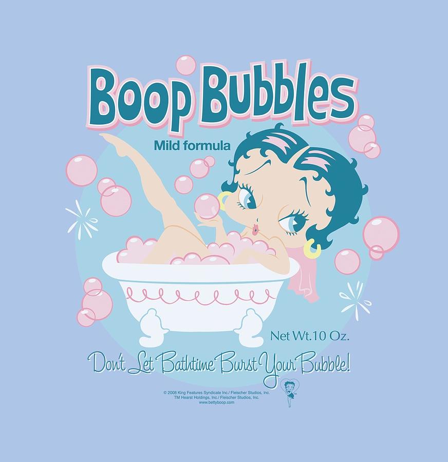 Betty Boop Digital Art - Boop - Boop Bubbles by Brand A
