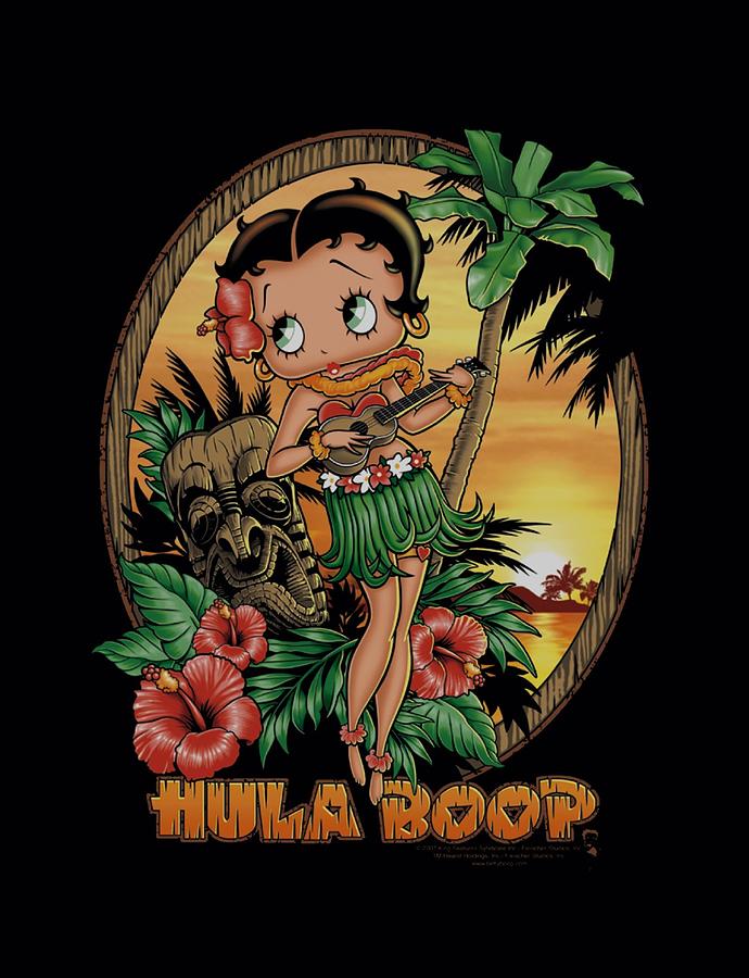 Betty Boop Digital Art - Boop - Hula Boop II by Brand A