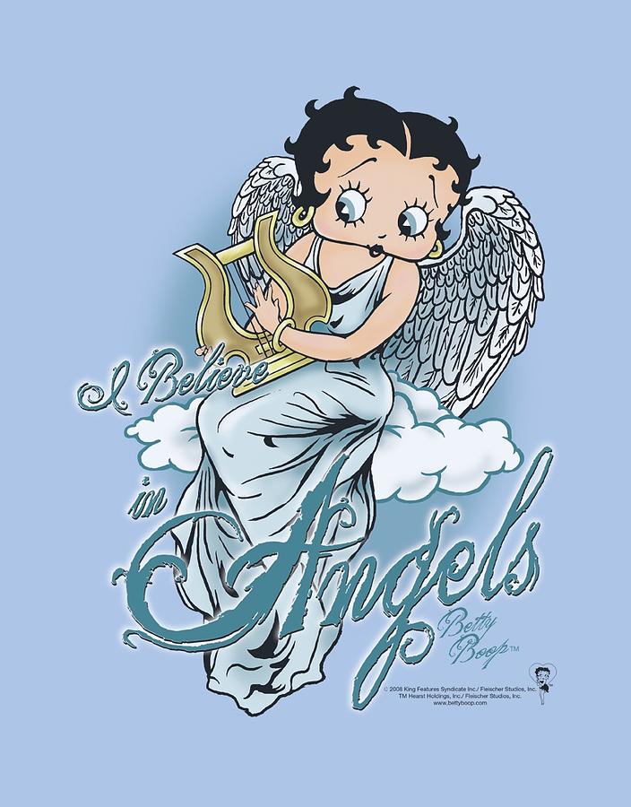Betty Boop Digital Art - Boop - I Believe In Angels by Brand A