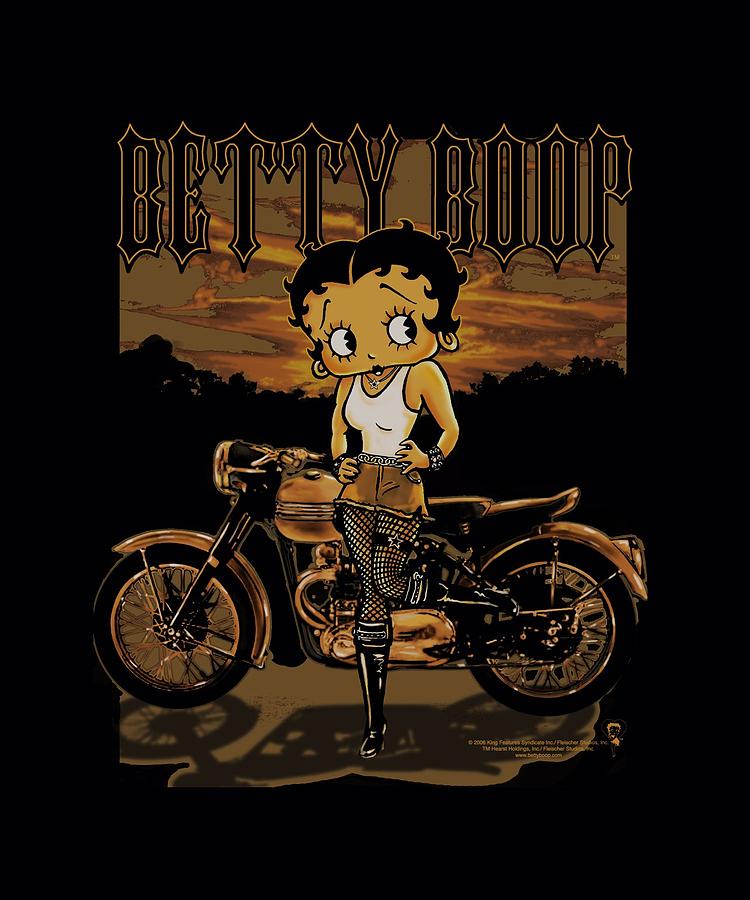 Betty Boop Digital Art - Boop - Rebel Rider by Brand A